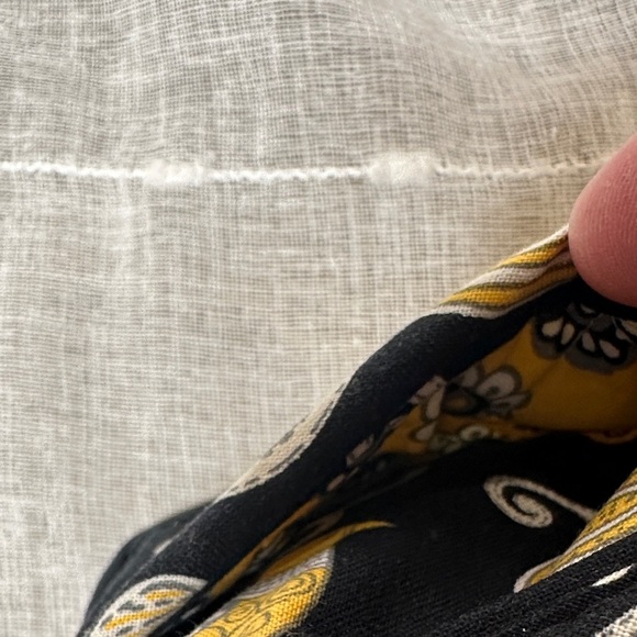 Vera Bradley Yellow Bird Pattern Small Euro Tri Fold Wallet Designer EUC Velcro - Picture 14 of 14